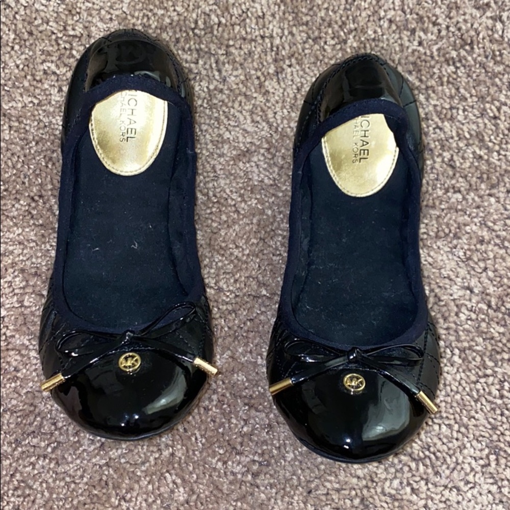 Michael kors black ballet flats